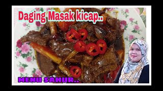 Daging Masak kicap menu sahur sahur selamatberpuasa [upl. by Alit966]