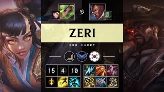 Zeri ADC vs Lucian Triple Kill Dominating  KR Diamond Patch 1423 [upl. by Munster]