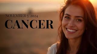 Cancer Daily Horoscope November 7 2024 Intuition Love and SelfDiscovery [upl. by Dnalsor]