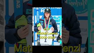 RIP Matilde Lorenzi skier Italian training crash incident [upl. by Atoiyanap]