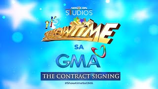 It’s Showtime sa GMA The Contract Signing [upl. by Nallij]