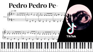 Pedro Pedro Pedro  Meme del Mapache Raffaella Carrà  Partitura Piano  TitanPianist [upl. by Leugimesoj]