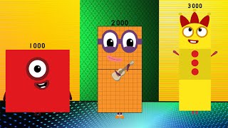 Numberblocks Band ReTake 1000  10000 But New Vs Old Latest Version [upl. by Winther]