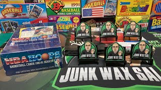 Thursday Night Junk Wax  199091 Hoops NBA Basketball Box [upl. by Korman]