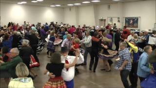 Square Dancing California State 57th Convention 2017 Victorville Saturday night 1st tip [upl. by Ahseyk]