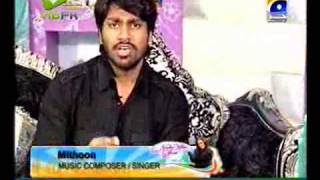 Mithoon Sharma Composer and Singer Singing quotMausamquot and quotKe bin terequot Live in Nadia Khan Show [upl. by Saloma]