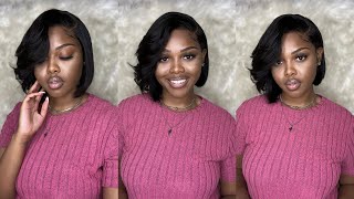 ILIKE HAIR  5x5 GLUELESS BOB WIG  Quick Weave Part Side Wig  SUMMER HAIRSTYLES [upl. by Fernandes812]