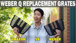 WEBER vs AMAZON Weber Q Replacement Grill Grates Comparison [upl. by Budd970]