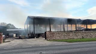 Barn fire near Allerton Park [upl. by Noah]