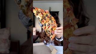 Toppings vs No toppings Pizza Challenge foodchallenge foodreview [upl. by Nahtanoy301]