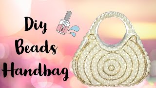 diy beads handbag  box turns into bag  diy craft usefulcrafts youtubeviralvideo subscribe [upl. by Cinimod800]