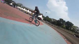 FPV DRONE X BMX AIRBAG COMPETITION [upl. by Anauqes956]