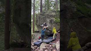 Squamish Bouldering BC  Shanksville V8 [upl. by Nuajed]