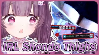 Shondo IRL THIGH REVEAL Made Chat Lose Gallons [upl. by Obel]