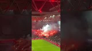 SC Paderborn Fans Pyro Show at Fortuna Düsseldorf Away Match [upl. by Hotchkiss407]