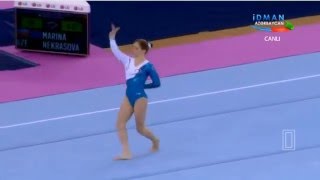 Marina Nekrasova  Floor  2016 Baku World Challenge Qual [upl. by Enrobialc]