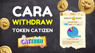 CARA WITHDRAW KOIN CATIZEN KE EXCHANGE [upl. by Patrizius]