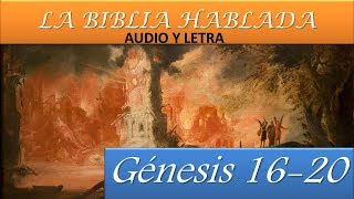 LA BIBLIA HABLADA Reina Valera 1960 Audio y Letra GENESIS CAPITULO 16  20 [upl. by Ataynek]