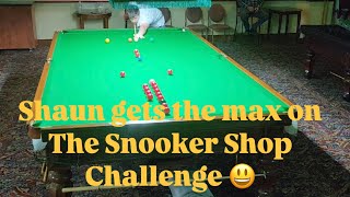 Shaun Dalitz gets the Max 147 on The Snooker Shop Challenge [upl. by Eidnarb]