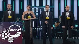 Sanremo 2019  Lomaggio al Quartetto Cetra con Claudio Santamaria [upl. by Glenda]