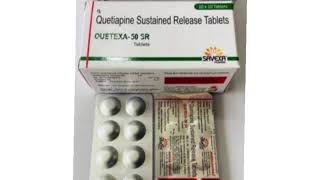 QUETEXA 50 SR Tablets Quetiapine Sustained Release Tablets [upl. by Nelhsa48]