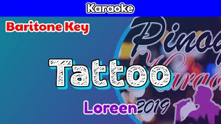 Tattoo by Loreen Karaoke  Baritone Key [upl. by Ahsinahs167]