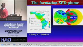 Endawoke Yizengaw  Boston College  Longitudinal and Seasonal Variability of Ionospheric Disturbanc [upl. by Sande]