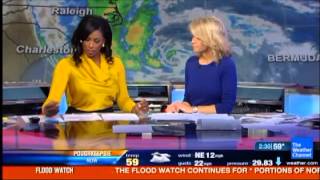 Hurricane Sandy Weather Channel Coverage Clip 7 [upl. by Maurita]