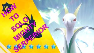 How to Solo Mighty Serperior  Pokemon Scarlet and Violet [upl. by Annotahs296]