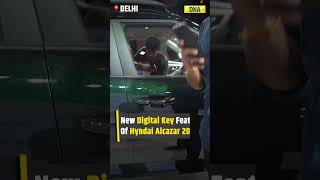 Hyundai Alcazar 2024 What Is The New Digital Key Feature In Hyundai Alcazar Facelift Launched Today [upl. by Sremmus]