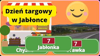 029 Jabłonka  Orawka w wakacyjny poranek  Dzień targowy w Jabłonce  DK7 z polskich Tatr [upl. by Emmey]