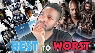 RANKING ALL 10 Fast amp Furious Movies ft Fast X [upl. by Yecaj]