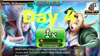 NxB NV Summon Daily Part 4 Jiraya And Tsunade NewKit Anniversary 6  NarutoXBoruto nxb [upl. by Kunz977]