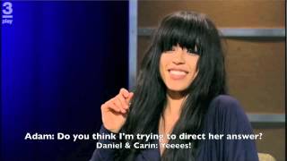 Loreen  AdamLive 05032012 Extra questions with English subtitles [upl. by Yrrok]