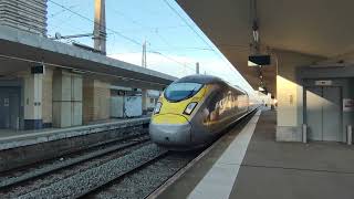 A Eurostar Class 374 crawls through Brussels North VERY slowly [upl. by Ahsenwahs]