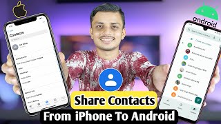 How to transfer contacts from iphone to Android  iphone se Android me contact transfer kaise karen [upl. by Sinne973]