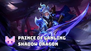 Honor of Kings Global  Prince of Lanling Shadow Dragon  Skin Showcase  Legend Limited [upl. by Barina]