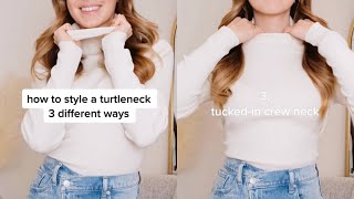 How to Style a Turtleneck 3 Ways [upl. by Zennie691]