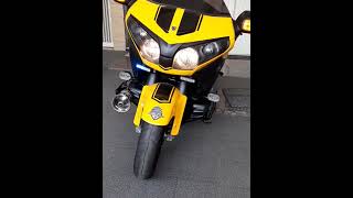 Honda Goldwing F6B 2014 yellow color limited with cobra exhaust Vansh Review [upl. by Vasily]