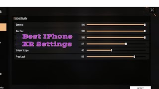 Best Settings For The IPhone XR On Freefire Works on iOS 1415156 Gamplay highlights [upl. by Soisinoid]