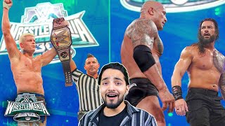 WWE Wrestlemania 40 WINNERS SURPRISES amp Full Results  The Rock Roman Reigns Highlights Predictions [upl. by Ecnarwal]