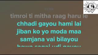 Sambhodhan timi lai gardai chu 1974 AD  kareoke sound track  lyrics [upl. by Philipson]