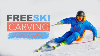 free skiing carving for fun  Reilly McGlashan [upl. by Urion]