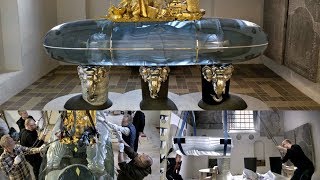 Queen Margrethes tomb makes its way to Roskilde Cathedral [upl. by Farra217]