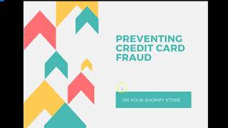 How to Eliminate Credit Card Fraud amp Chargebacks on your Shopify or eCommerce Store [upl. by Longan760]