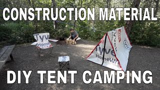 Construction Material DIY Tent Camping [upl. by Nonnac]