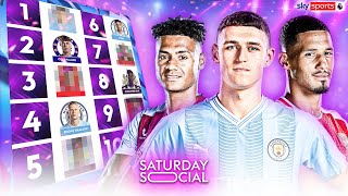 Ranking the 10 BEST players in the Premier League this season 🔥  Saturday Social [upl. by Turnbull]