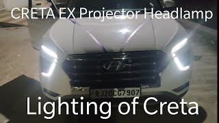 Creta EX Headlight [upl. by Ellinad]