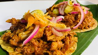 Cochinita pibil fácil en estufa tips para ablandar la carne [upl. by Yeslek835]