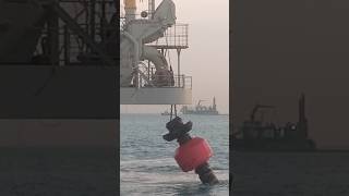 Hopper Dredger Connecting Pipeline trending dredger viralvideos ytshorts dadoysarj [upl. by Fruma]